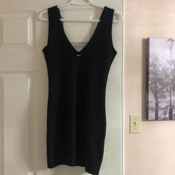 Short dress with golden studs - Picture 4 of 6